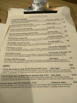 Menu photo 5 Smith & Gertrude Edinburgh, EDH