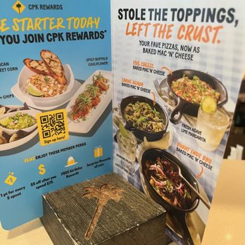 California Pizza Kitchen - Mini menu at the bar - Pizza Near Me - Arlington, Virginia California Pizza Kitchen - Mini menu at the bar - Pizza Near Me - Arlington, Virginia
