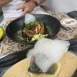 Cod/cognac and teriyaki salmon Cod/cognac and teriyaki salmon