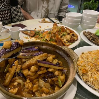 Golden Wonton King - Salty fish, chicken with egg plants, house special fried rice, house special ginger onion chicken and flounder. - Cantonese Near Me - Flushing, New York