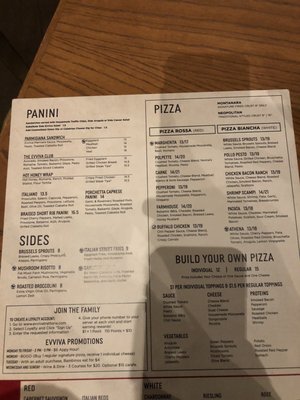 Menu photo 1 Evviva Trattoria Westford, MA Menu photo 1 Evviva Trattoria Westford, MA