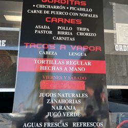 Magda's Tacos - Menu