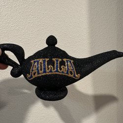 NOLA Craft Culture - Krewe of Alla glitter lamp