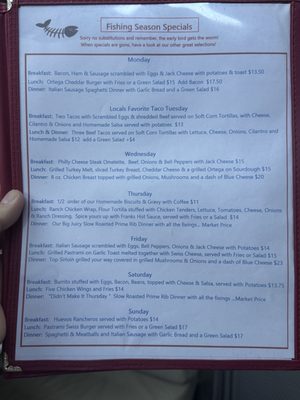 Menu photo 4 Tom's Place Cafe Crowley Lake, CA Menu photo 4 Tom's Place Cafe Crowley Lake, CA