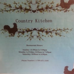 Country Kitchen - Menu Cover