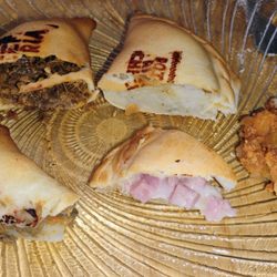 The Empanada Shop - Interior view of some of the Empanadas: Beef Birria, Potato Rajas, Chorizo & Potato, Ham & Cheese, and Beef Picadillo & Cheese 12-18-2024