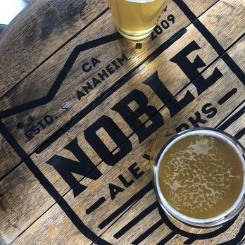 Noble Ale Works - A couple of A Noble Tailgate Lagers - Breweries Near Me - Anaheim, California Noble Ale Works - A couple of A Noble Tailgate Lagers - Breweries Near Me - Anaheim, California