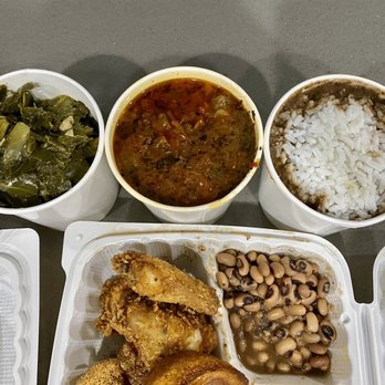 Simply Soulful - Collard greens, shrimp and grits, rice and beans - Desserts Near Me - Seattle, Washington Simply Soulful - Collard greens, shrimp and grits, rice and beans - Desserts Near Me - Seattle, Washington