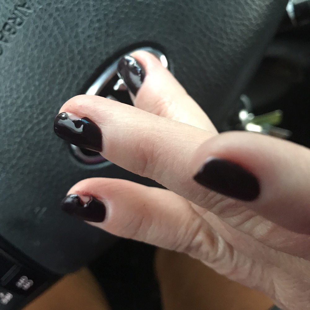 Worst place ever!! This is what happened only a few hours after ai got home. The polish bubbled and peeled. Don't waste your $. Worst place ever!! This is what happened only a few hours after ai got home. The polish bubbled and peeled. Don't waste your $.