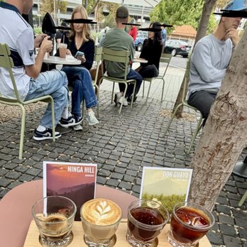 Saint Frank Coffee - Flight in a corner - Coffee & Tea Near Me - Menlo Park, California Saint Frank Coffee - Flight in a corner - Coffee & Tea Near Me - Menlo Park, California