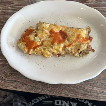 Lone Star Cafe - This is a $16 "grand slam" 4-egg omelet, which I requested no potato or bread sides. - Breakfast & Brunch Near Me - Arlington, Texas