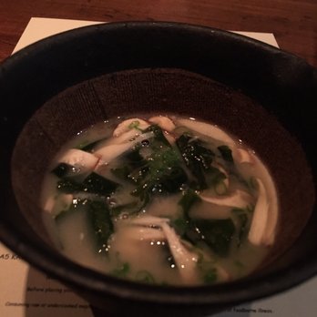 O Ya - Miso Soup with mushroom - Japanese Near Me - Boston, Massachusetts O Ya - Miso Soup with mushroom - Japanese Near Me - Boston, Massachusetts