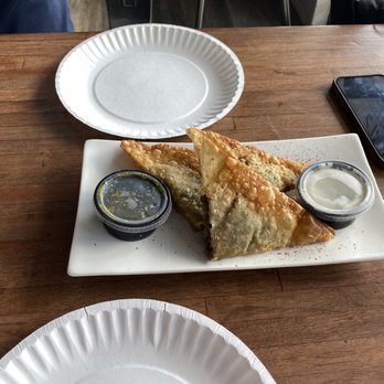 Olomi’s Grill Halal - I've never had a beef samosa before, it was really good. We should have gotten two orders. - Halal Near Me - Alpharetta, Georgia Olomi’s Grill Halal - I've never had a beef samosa before, it was really good. We should have gotten two orders. - Halal Near Me - Alpharetta, Georgia