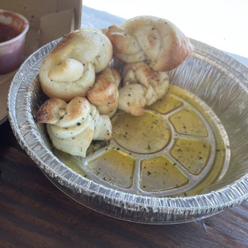 Bobo's Pizza - 12 Piece Garlic Knots (1/2 gone!) - Pizza Near Me - San Bernardino, California Bobo's Pizza - 12 Piece Garlic Knots (1/2 gone!) - Pizza Near Me - San Bernardino, California