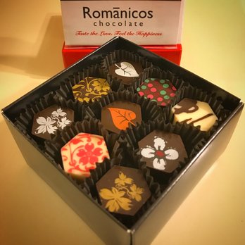 Romanicos Chocolate - The Picolo box: 9 assorted pieces of your choice - Chocolatiers & Shops Near Me - Miami, Florida Romanicos Chocolate - The Picolo box: 9 assorted pieces of your choice - Chocolatiers & Shops Near Me - Miami, Florida