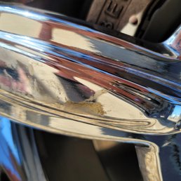 Discolored scratches on my rims.
