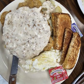 West Side Restaurant - Country Fried Steak with scrambled egg whites - New American Near Me - Milford, Delaware
