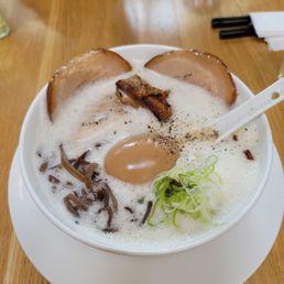 Chicken ramen with extra chashu