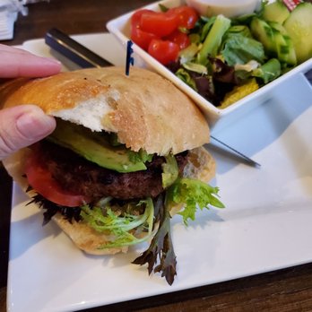 Cold Beers & Cheeseburgers - Beyond burger with side salad and vegan bun!! - American Near Me - Gilbert, Arizona Cold Beers & Cheeseburgers - Beyond burger with side salad and vegan bun!! - American Near Me - Gilbert, Arizona