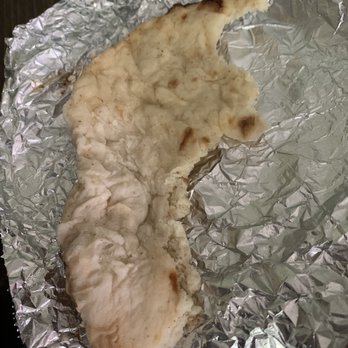 The Halal Guys - undercooked pita - Halal Near Me - Ashburn, Virginia