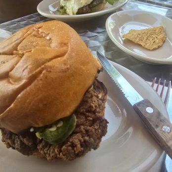 Puma Detroit - Steak sandwich in the back  Chicken sandwich in the front - Argentine Near Me - Detroit, Michigan