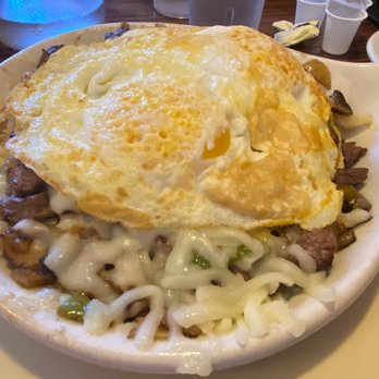 Top View - Skirt Steak Skillet - bland - Breakfast & Brunch Near Me - Chicago, Illinois Top View - Skirt Steak Skillet - bland - Breakfast & Brunch Near Me - Chicago, Illinois