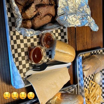 LA Brisket - 1 lb. Brisket, 1/2 Baby Back RIb, French Fries, 405 Sandwich, Elote - Sandwiches Near Me - Artesia, California