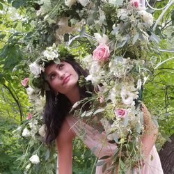 Michelle Jeanne Floral Design - Gorgeous flower crown and gazebo florals!