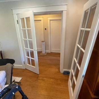 ClearCuts Handyman & Remodelling - There is a photo of the doors installation. Firstly, I have restored the doors and then established them. Look at the result. - Handyman Near Me