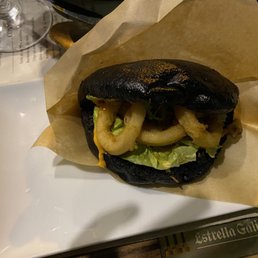 Fried calamari bao