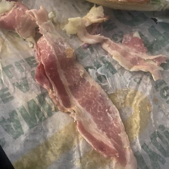Subway - Raw bacon on my sandwich!!! - Sandwiches Near Me - Yucaipa, California Subway - Raw bacon on my sandwich!!! - Sandwiches Near Me - Yucaipa, California