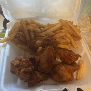 Randolph Fish Market - chicken and fries in a styrofoam container - Seafood Markets Near Me - Randolph, Massachusetts Randolph Fish Market - chicken and fries in a styrofoam container - Seafood Markets Near Me - Randolph, Massachusetts