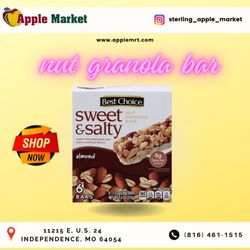 Sterling Apple Market - Elevate your snacking experience with the wholesome goodness of nut granola bars available at Apple Market.