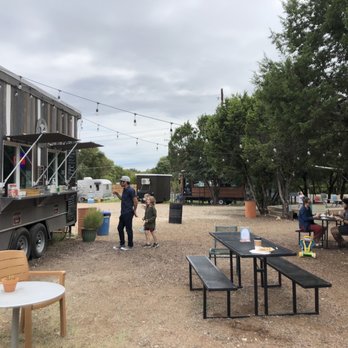 Thicket Food Park - Thai truck and seating area - Food Trucks Near Me - Austin, Texas Thicket Food Park - Thai truck and seating area - Food Trucks Near Me - Austin, Texas