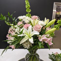 Rainbow's End Floral - Soft pinks and whites for a mother's birthday. Order your arrangement today!