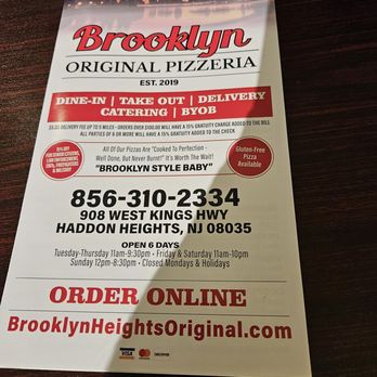 Brooklyn Original Pizzeria - Pizza Near Me - Haddon Heights, New Jersey