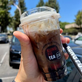 Kung Fu Tea Cerritos - Medium Coffee Wow Milk Cap - Coffee & Tea Near Me - Artesia, California Kung Fu Tea Cerritos - Medium Coffee Wow Milk Cap - Coffee & Tea Near Me - Artesia, California