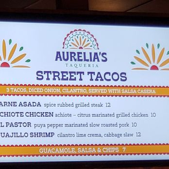 Aurelia's Taqueria - Menu - Tacos Near Me - Elk Grove, California Aurelia's Taqueria - Menu - Tacos Near Me - Elk Grove, California