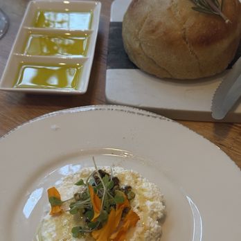 Ever Andalo - Focaccia with olive oil and homemade ricotta - Italian Near Me - Charlotte, North Carolina Ever Andalo - Focaccia with olive oil and homemade ricotta - Italian Near Me - Charlotte, North Carolina