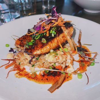 Ford + Shep - Mahi over fried rice - Cocktail Bars Near Me - Greenville, North Carolina Ford + Shep - Mahi over fried rice - Cocktail Bars Near Me - Greenville, North Carolina