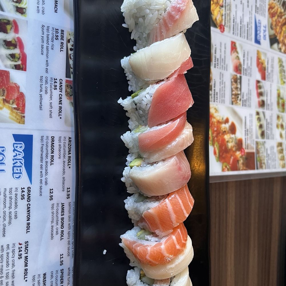 Sushi Hero - Rainbow Roll - Sushi Bars Near Me - Henderson, Nevada Sushi Hero - Rainbow Roll - Sushi Bars Near Me - Henderson, Nevada