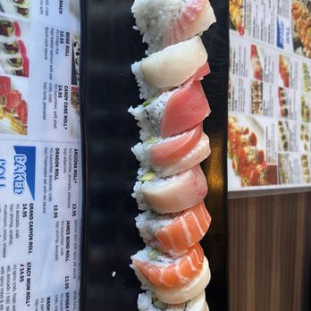 Sushi Hero - Rainbow Roll - Sushi Bars Near Me - Henderson, Nevada Sushi Hero - Rainbow Roll - Sushi Bars Near Me - Henderson, Nevada