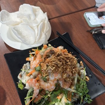Ka-Te Restaurant and Bar - Goi (lotus shrimp salad with shrimp crackers) - Vietnamese Near Me - Portland, Oregon Ka-Te Restaurant and Bar - Goi (lotus shrimp salad with shrimp crackers) - Vietnamese Near Me - Portland, Oregon