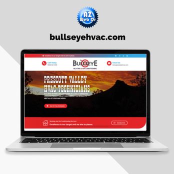 AZ Web Dr. - Check out this website we just launched for Bullseye Heating and Air Conditioning at bullseyehvac.com - Web Design Near Me - Prescott Valley, Arizona