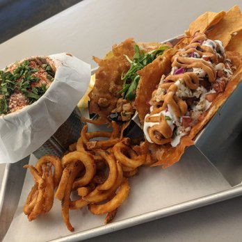 ABVE The Basics - Fish tacos, Pork Belly Taco, fried Elote. - New Mexican Cuisine Near Me - San Jose, California