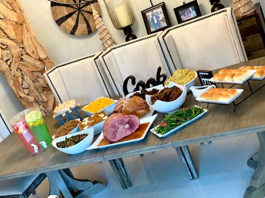 Family dinner - I provide a service for busy families that can't get home in time to cook. I have families that book me through the week to take a load off.