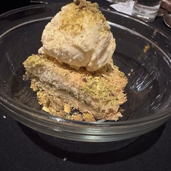 Bleu Duck Kitchen - Pistachio Kunafa Alamode - New American Near Me - Rochester, Minnesota