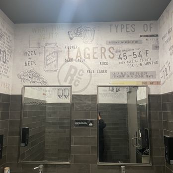 Rotolo's Craft & Crust - Bathroom clean and cool art - Pizza Near Me - Carrollton, Texas Rotolo's Craft & Crust - Bathroom clean and cool art - Pizza Near Me - Carrollton, Texas