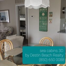 Sea Cabins - Sea Cabins 3D Vacation Rental in Miramar Beach, FL. A low rise condo steps away pool and beach. Sleeps 6.