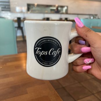 Tops Cafe - Coffee mug - Breakfast & Brunch Near Me - Dallas, Texas Tops Cafe - Coffee mug - Breakfast & Brunch Near Me - Dallas, Texas